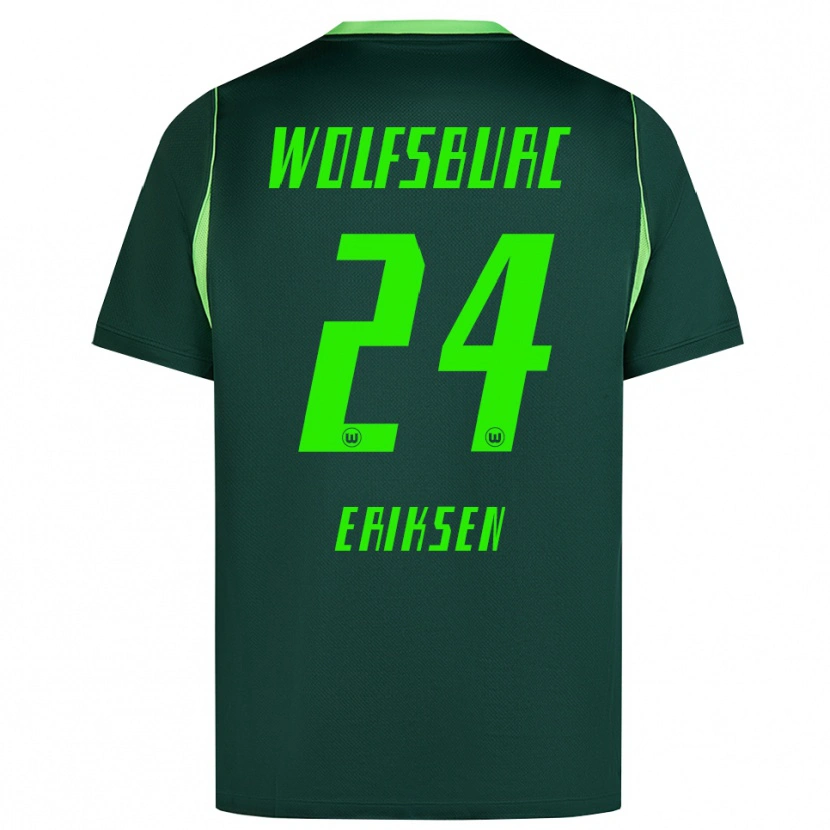 Danxen Kinder Christian Eriksen #24 Dunkelgrün Weiß Heimtrikot Trikot 2026/27 T-Shirt Schweiz
