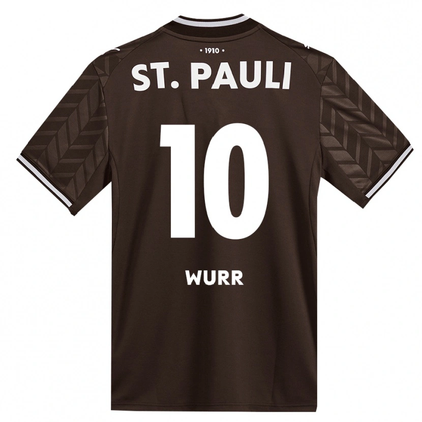 Danxen Kinder Hendrik Wurr #10 Kaffee Weiß Heimtrikot Trikot 2026/27 T-Shirt Schweiz