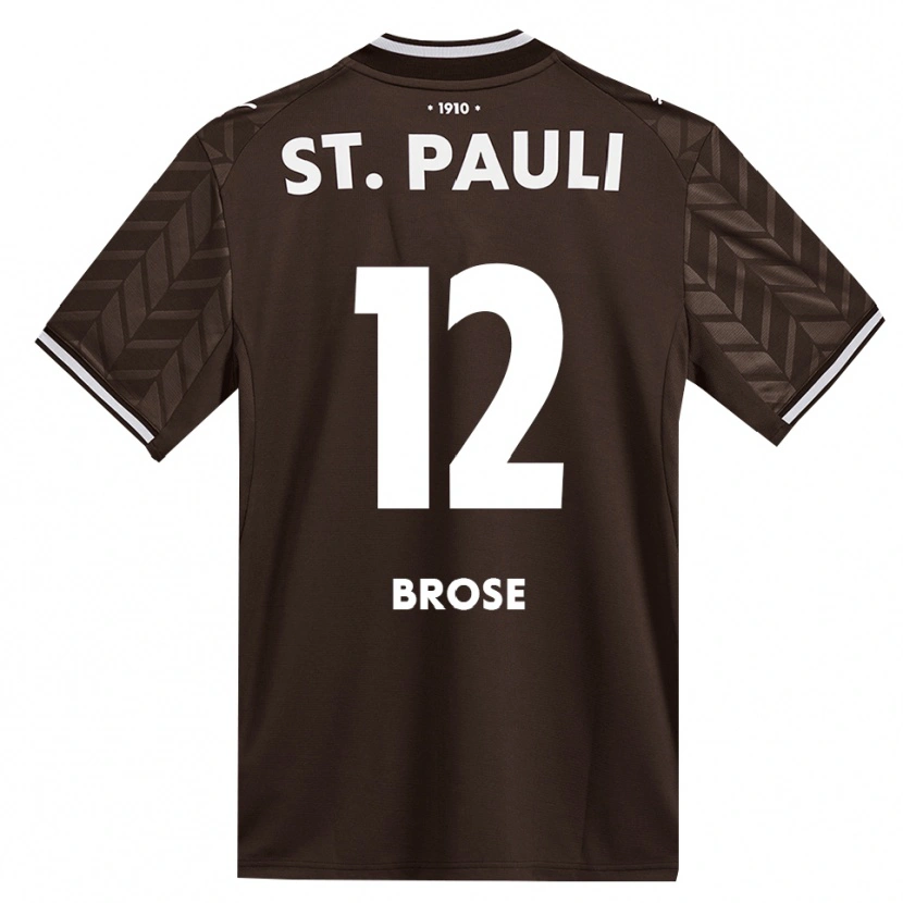 Danxen Kinder Hannes Brose #12 Kaffee Weiß Heimtrikot Trikot 2026/27 T-Shirt Schweiz