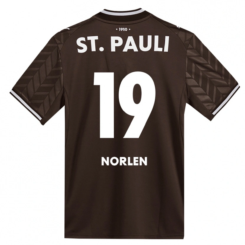 Danxen Kinder Alwin Norlen #19 Kaffee Weiß Heimtrikot Trikot 2026/27 T-Shirt Schweiz