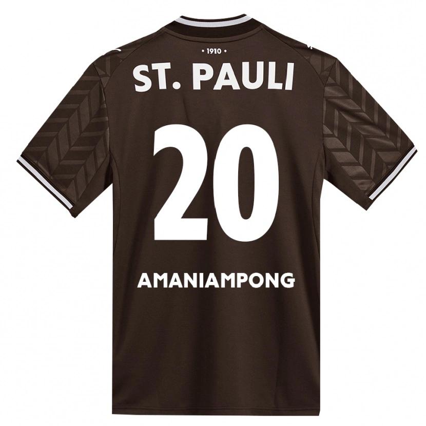 Danxen Kinder Marces Amaniampong #20 Kaffee Weiß Heimtrikot Trikot 2026/27 T-Shirt Schweiz