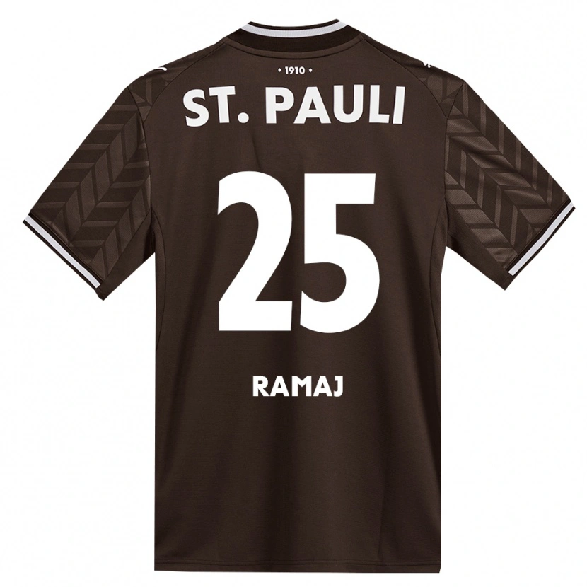 Danxen Kinder Leotrim Ramaj #25 Kaffee Weiß Heimtrikot Trikot 2026/27 T-Shirt Schweiz