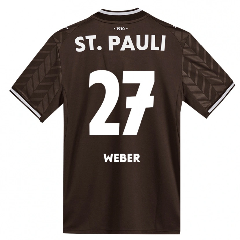 Danxen Kinder Hugo Weber #27 Kaffee Weiß Heimtrikot Trikot 2026/27 T-Shirt Schweiz