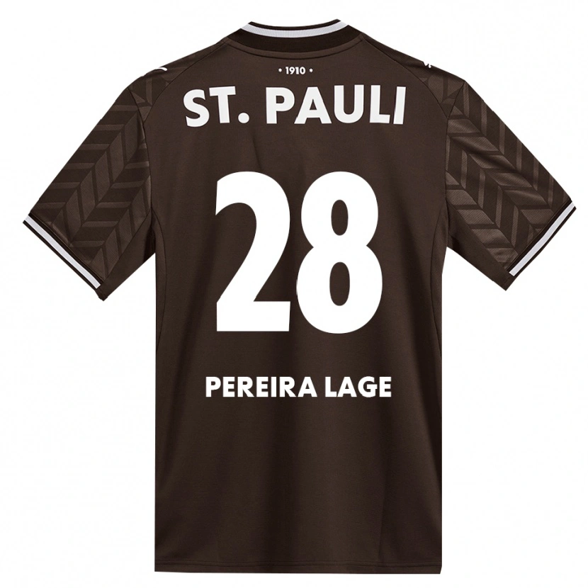 Danxen Kinder Mathias Pereira Lage #28 Kaffee Weiß Heimtrikot Trikot 2026/27 T-Shirt Schweiz