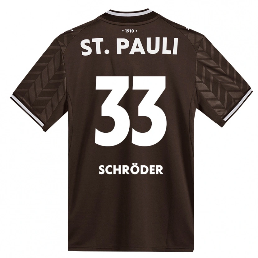 Danxen Kinder Lennard Schröder #33 Kaffee Weiß Heimtrikot Trikot 2026/27 T-Shirt Schweiz