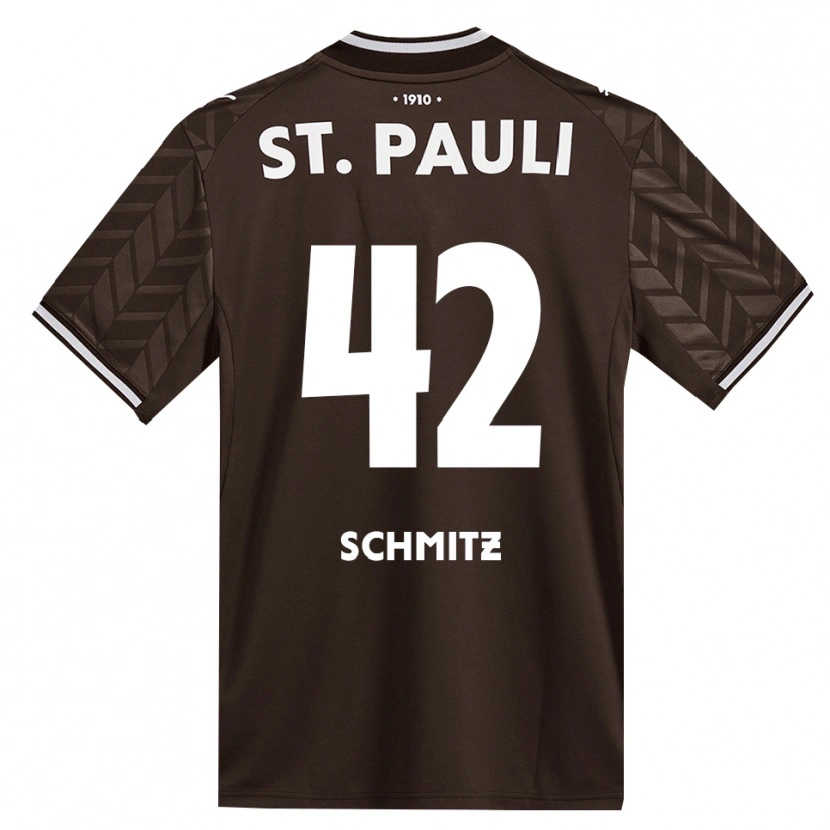 Danxen Kinder Marwin Schmitz #42 Kaffee Weiß Heimtrikot Trikot 2026/27 T-Shirt Schweiz