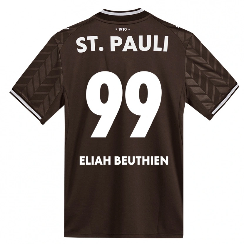Danxen Kinder Jaron Eliah Beuthien #99 Kaffee Weiß Heimtrikot Trikot 2026/27 T-Shirt Schweiz