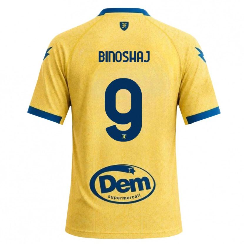 Danxen Kinder Samuele Binoshaj #9 Khaki Schwarz Blau Heimtrikot Trikot 2026/27 T-Shirt Schweiz