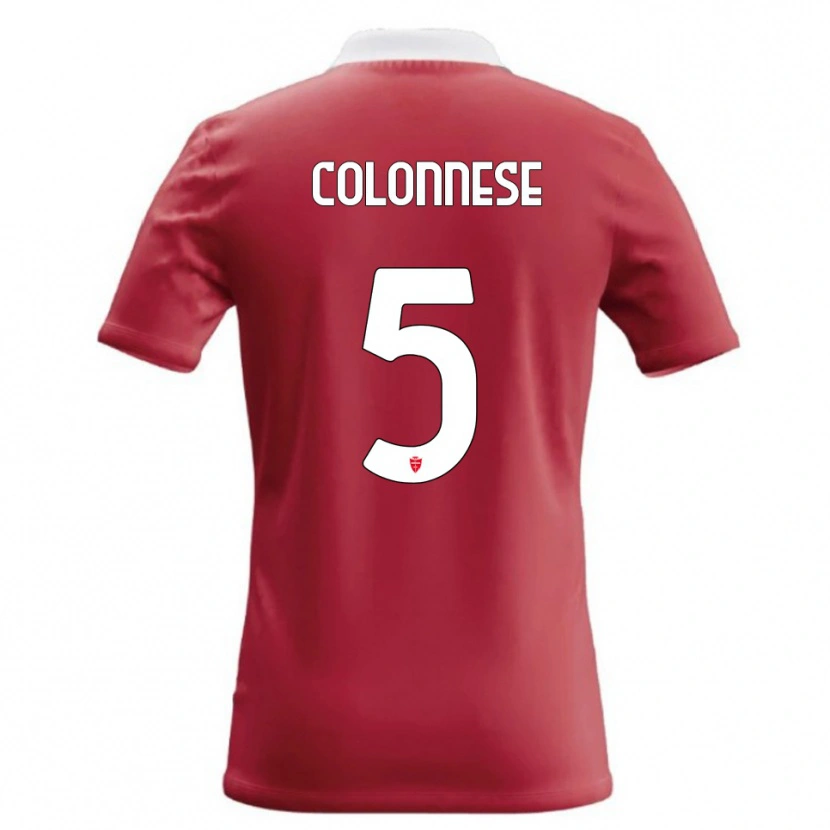 Danxen Kinder Lorenzo Colonnese #5 Rot Weiß Heimtrikot Trikot 2026/27 T-Shirt Schweiz