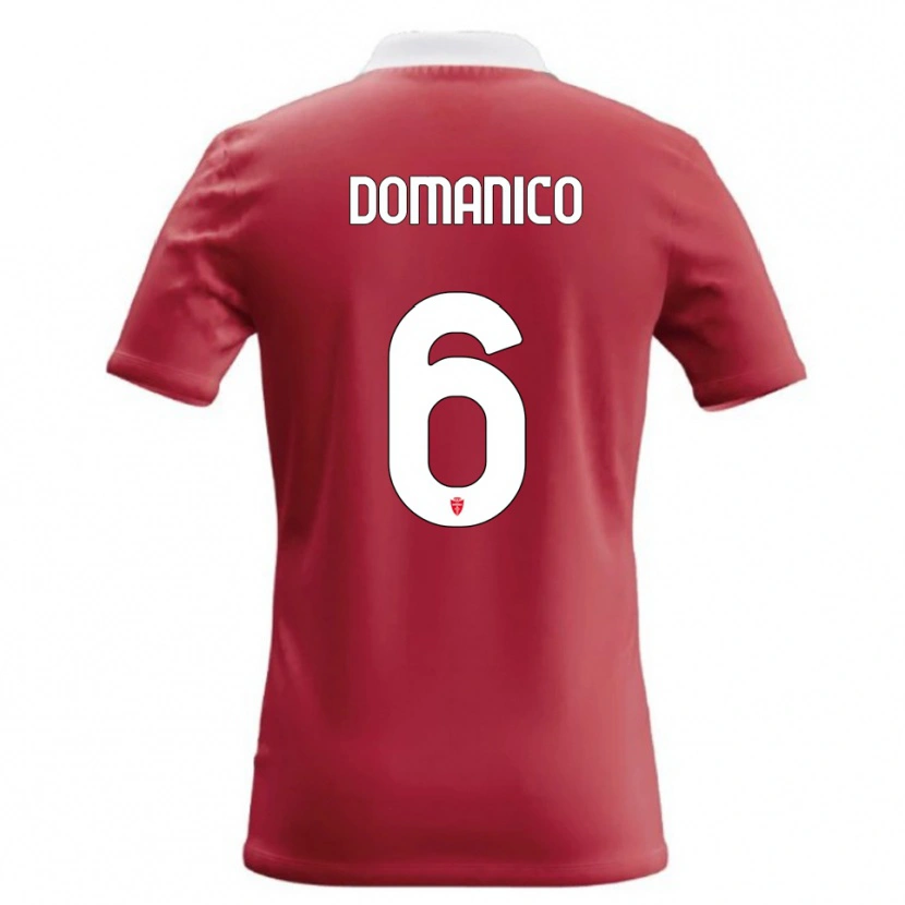 Danxen Kinder Saverio Domanico #6 Rot Weiß Heimtrikot Trikot 2026/27 T-Shirt Schweiz
