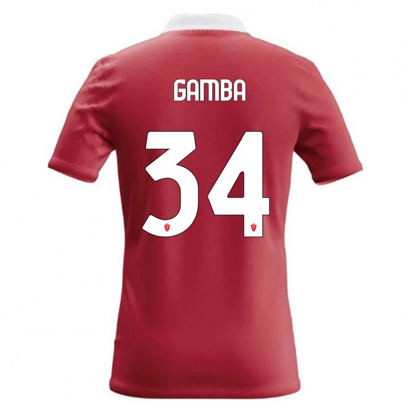 Danxen Kinder Alberto Gamba #34 Rot Weiß Heimtrikot Trikot 2026/27 T-Shirt Schweiz