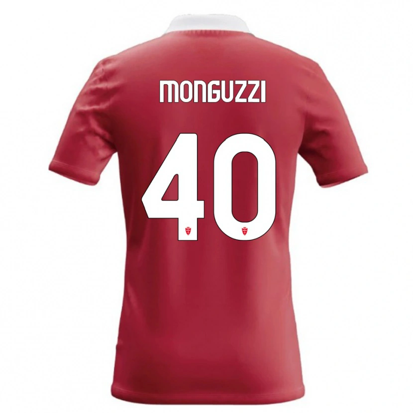 Danxen Kinder Filippo Monguzzi #40 Rot Weiß Heimtrikot Trikot 2026/27 T-Shirt Schweiz