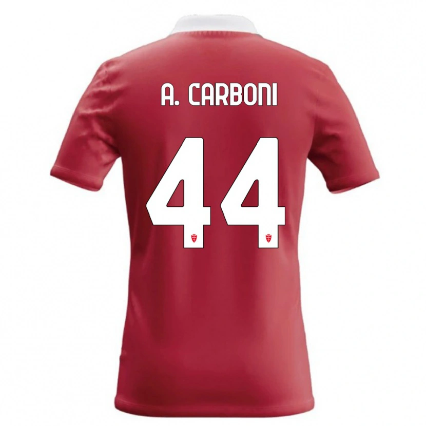 Danxen Kinder Andrea Carboni #44 Rot Weiß Heimtrikot Trikot 2026/27 T-Shirt Schweiz