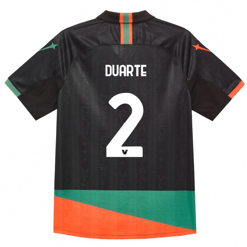Danxen Kinder Marcia Duarte #2 Schwarz Orange Grün Heimtrikot Trikot 2026/27 T-Shirt Schweiz