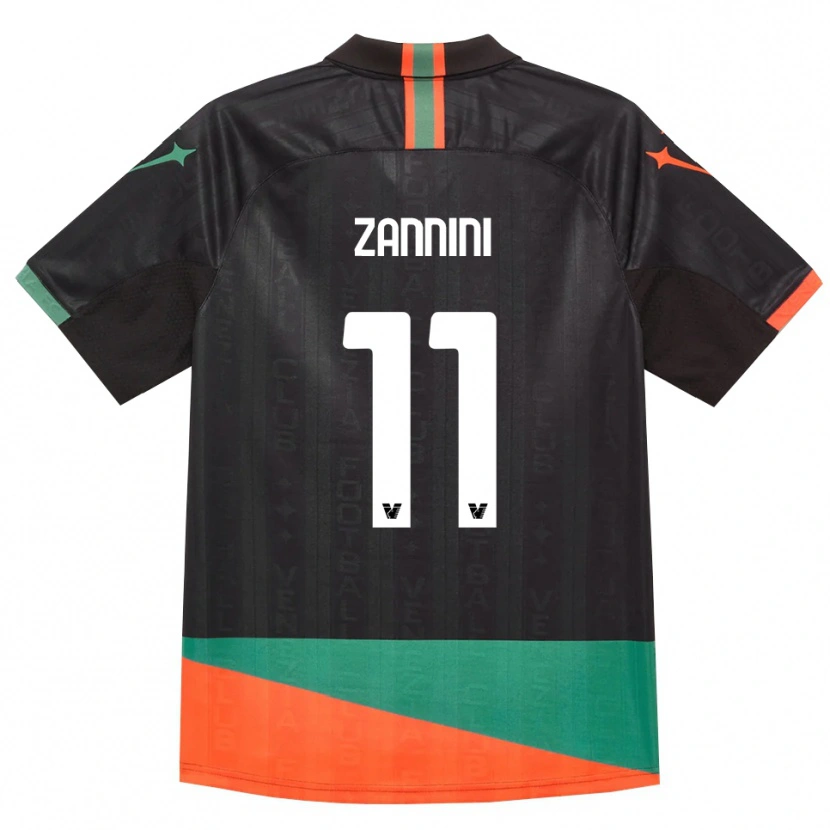 Danxen Kinder Sofia Zannini #11 Schwarz Orange Grün Heimtrikot Trikot 2026/27 T-Shirt Schweiz