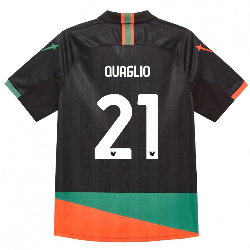 Danxen Kinder Anna Quaglio #21 Schwarz Orange Grün Heimtrikot Trikot 2026/27 T-Shirt Schweiz