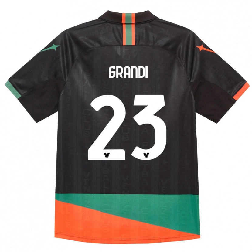 Danxen Kinder Matteo Grandi #23 Schwarz Orange Grün Heimtrikot Trikot 2026/27 T-Shirt Schweiz