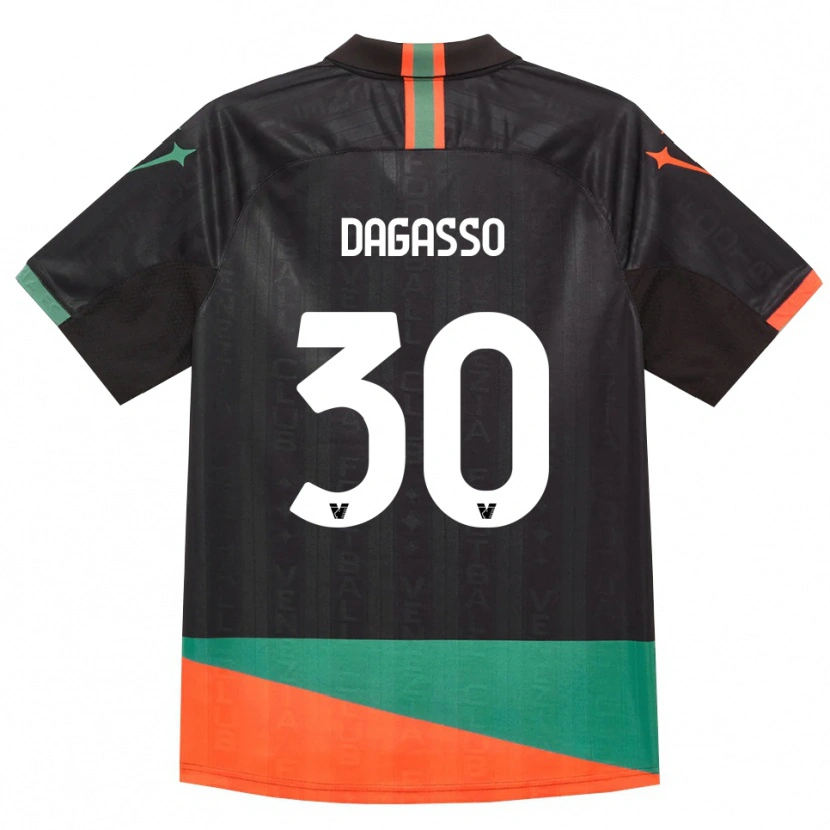 Danxen Kinder Matteo Dagasso #30 Schwarz Orange Grün Heimtrikot Trikot 2026/27 T-Shirt Schweiz