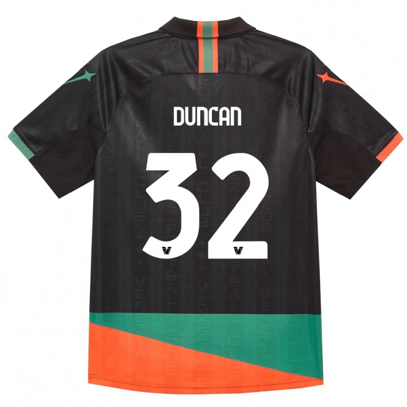 Danxen Kinder Alfred Duncan #32 Schwarz Orange Grün Heimtrikot Trikot 2026/27 T-Shirt Schweiz