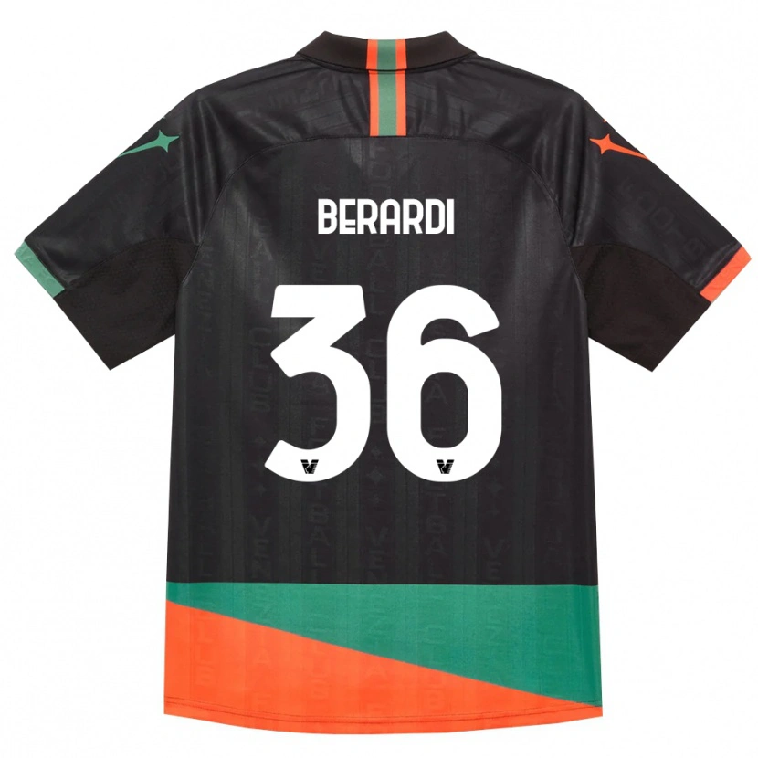 Danxen Kinder Lorenzo Berardi #36 Schwarz Orange Grün Heimtrikot Trikot 2026/27 T-Shirt Schweiz