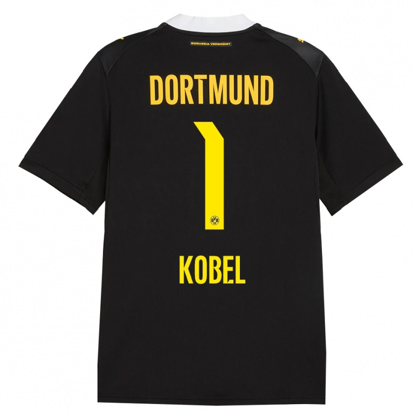 Danxen Kinder Gregor Kobel #1 Schwarz Rot Gelb Auswärtstrikot Trikot 2026/27 T-Shirt Schweiz