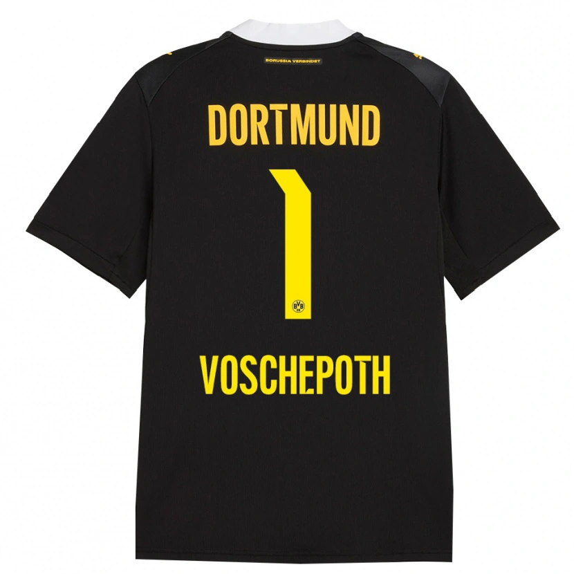 Danxen Kinder Jan Voschepoth #1 Schwarz Rot Gelb Auswärtstrikot Trikot 2026/27 T-Shirt Schweiz
