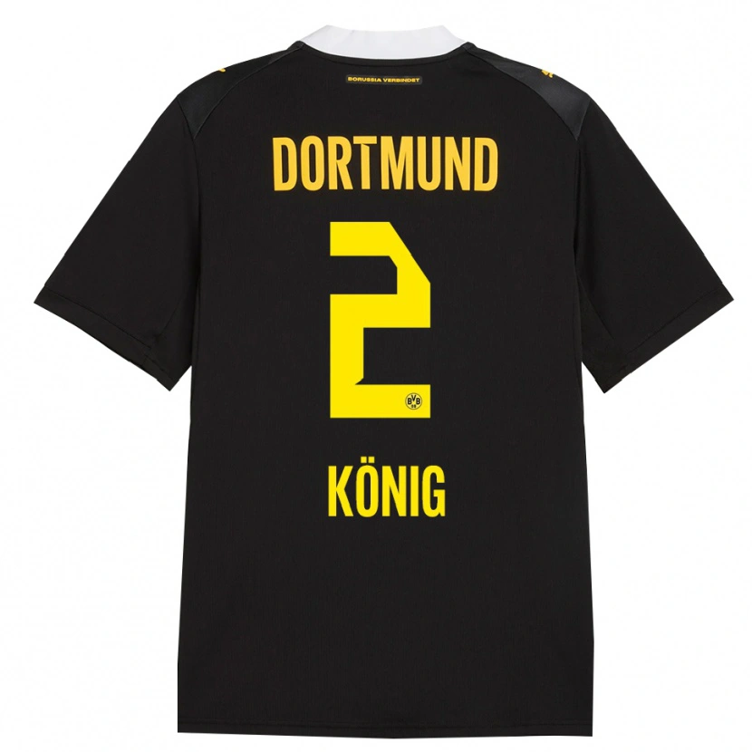 Danxen Kinder Niklas König #2 Schwarz Rot Gelb Auswärtstrikot Trikot 2026/27 T-Shirt Schweiz