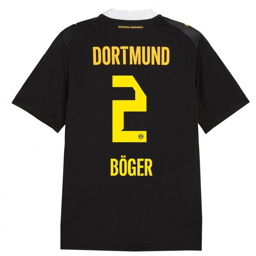 Danxen Kinder Mia Böger #2 Schwarz Rot Gelb Auswärtstrikot Trikot 2026/27 T-Shirt Schweiz