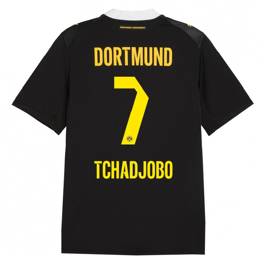 Danxen Kinder Dia Tchadjobo #7 Schwarz Rot Gelb Auswärtstrikot Trikot 2026/27 T-Shirt Schweiz