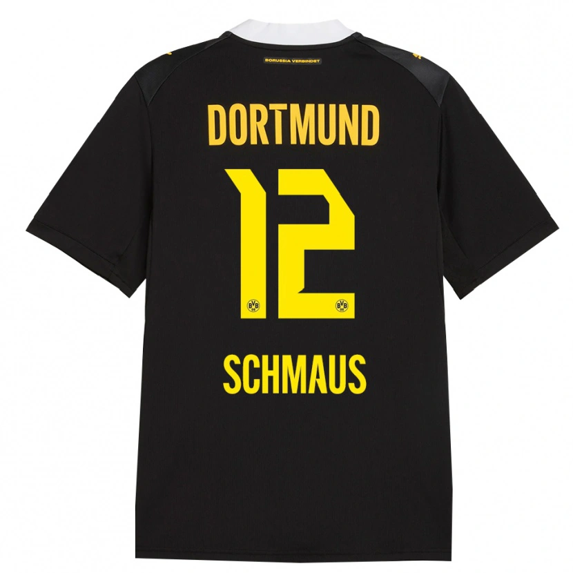 Danxen Kinder Massimiliano Schmaus #12 Schwarz Rot Gelb Auswärtstrikot Trikot 2026/27 T-Shirt Schweiz