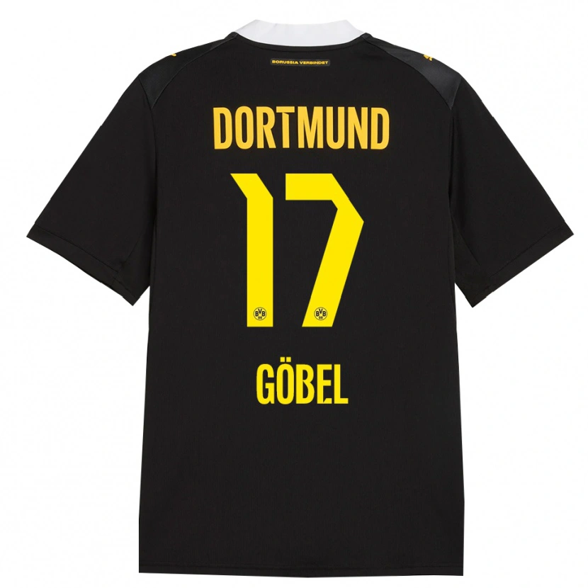 Danxen Kinder Patrick Göbel #17 Schwarz Rot Gelb Auswärtstrikot Trikot 2026/27 T-Shirt Schweiz