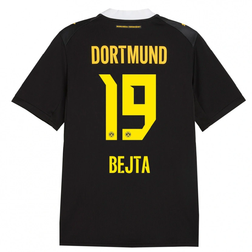 Danxen Kinder Adriano Bejta #19 Schwarz Rot Gelb Auswärtstrikot Trikot 2026/27 T-Shirt Schweiz
