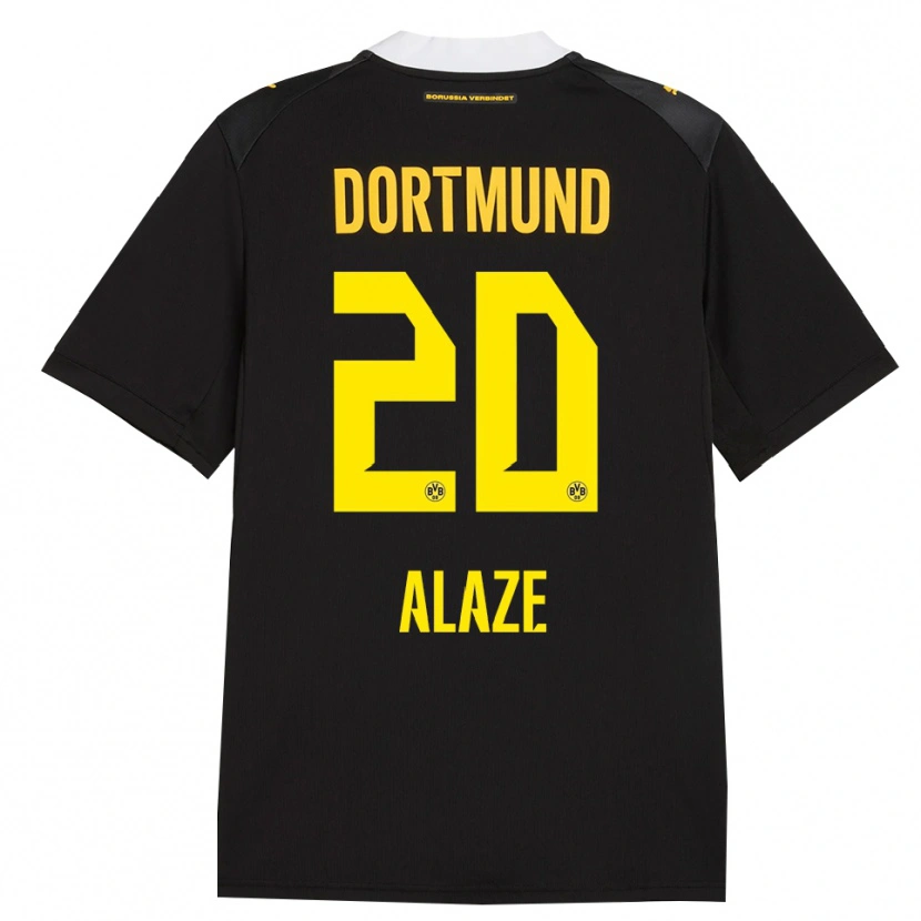 Danxen Kinder Luis Alaze #20 Schwarz Rot Gelb Auswärtstrikot Trikot 2026/27 T-Shirt Schweiz