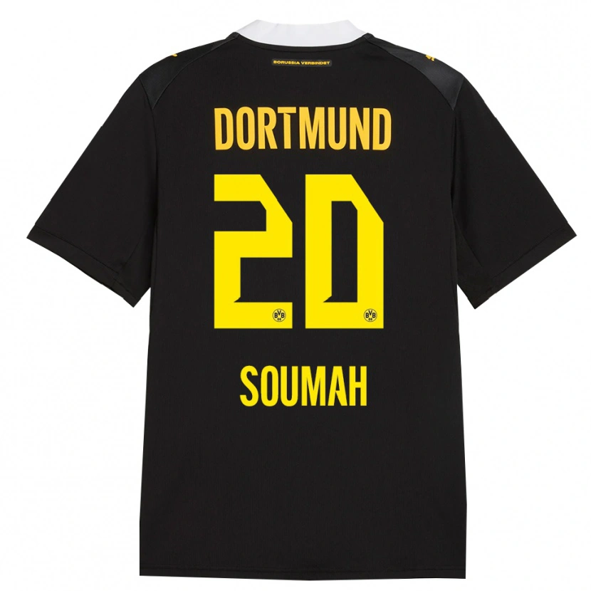 Danxen Kinder Moussa Soumah #20 Schwarz Rot Gelb Auswärtstrikot Trikot 2026/27 T-Shirt Schweiz