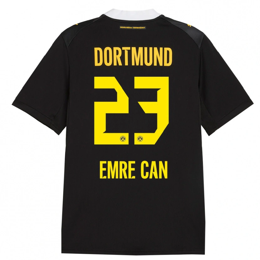 Danxen Kinder Emre Can #23 Schwarz Rot Gelb Auswärtstrikot Trikot 2026/27 T-Shirt Schweiz