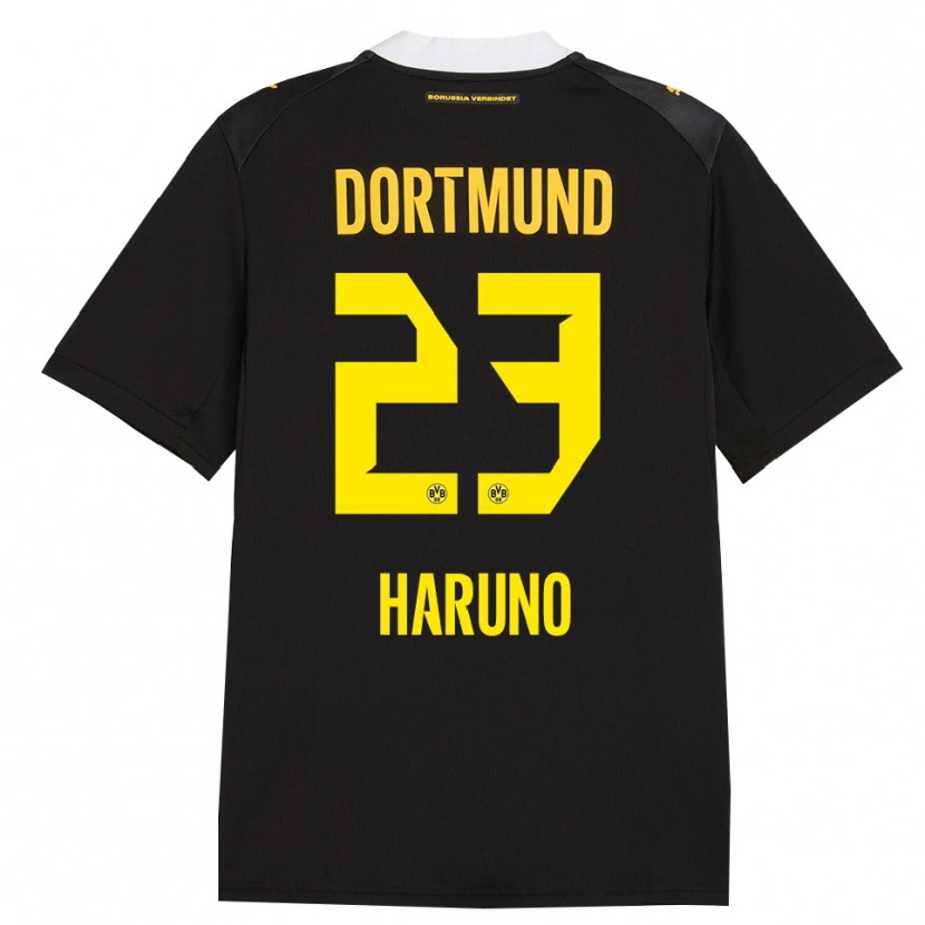 Danxen Kinder Sasaki Haruno #23 Schwarz Rot Gelb Auswärtstrikot Trikot 2026/27 T-Shirt Schweiz