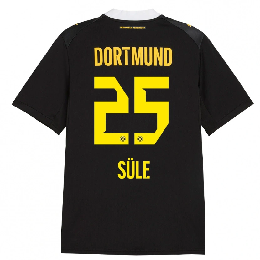 Danxen Kinder Niklas Süle #25 Schwarz Rot Gelb Auswärtstrikot Trikot 2026/27 T-Shirt Schweiz