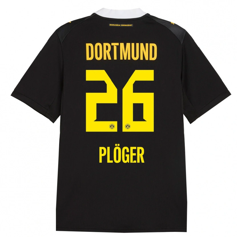 Danxen Kinder Dustin Plöger #26 Schwarz Rot Gelb Auswärtstrikot Trikot 2026/27 T-Shirt Schweiz
