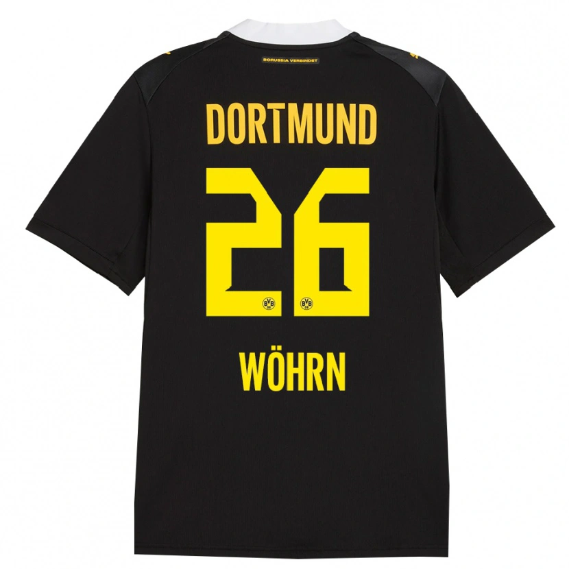 Danxen Kinder Yasu Wöhrn #26 Schwarz Rot Gelb Auswärtstrikot Trikot 2026/27 T-Shirt Schweiz