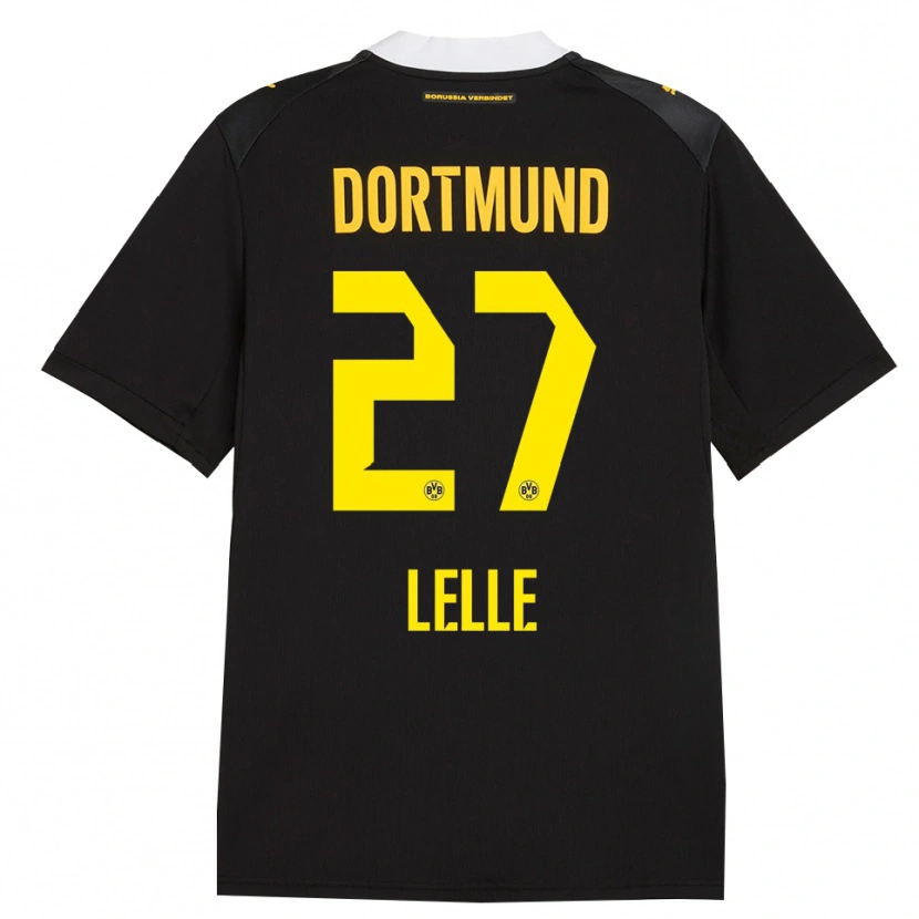 Danxen Kinder David Lelle #27 Schwarz Rot Gelb Auswärtstrikot Trikot 2026/27 T-Shirt Schweiz