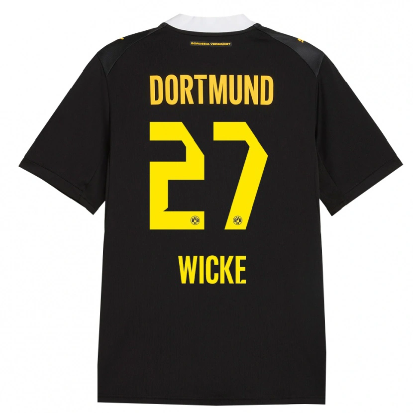 Danxen Kinder Nova Wicke #27 Schwarz Rot Gelb Auswärtstrikot Trikot 2026/27 T-Shirt Schweiz