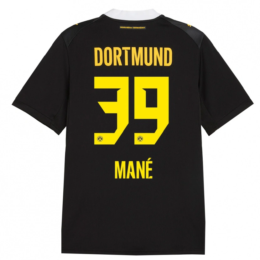 Danxen Kinder Filippo Mane #39 Schwarz Rot Gelb Auswärtstrikot Trikot 2026/27 T-Shirt Schweiz