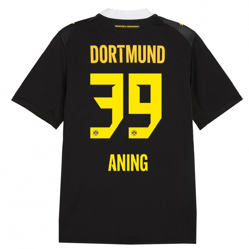 Danxen Kinder Prince Aning #39 Schwarz Rot Gelb Auswärtstrikot Trikot 2026/27 T-Shirt Schweiz