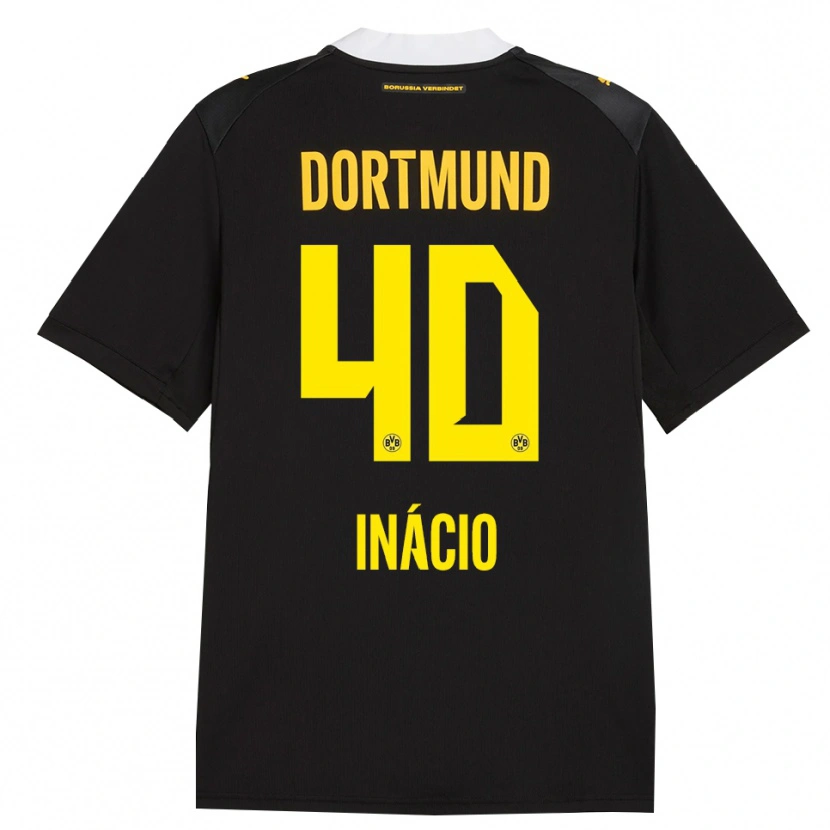 Danxen Kinder Samuele Inácio #40 Schwarz Rot Gelb Auswärtstrikot Trikot 2026/27 T-Shirt Schweiz