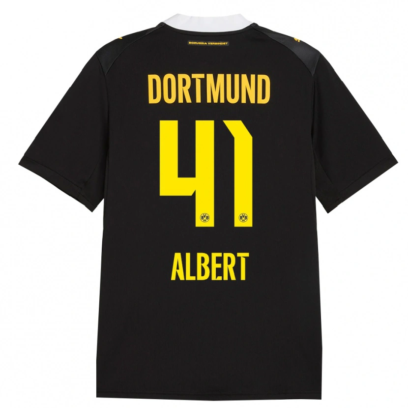 Danxen Kinder Mathis Albert #41 Schwarz Rot Gelb Auswärtstrikot Trikot 2026/27 T-Shirt Schweiz