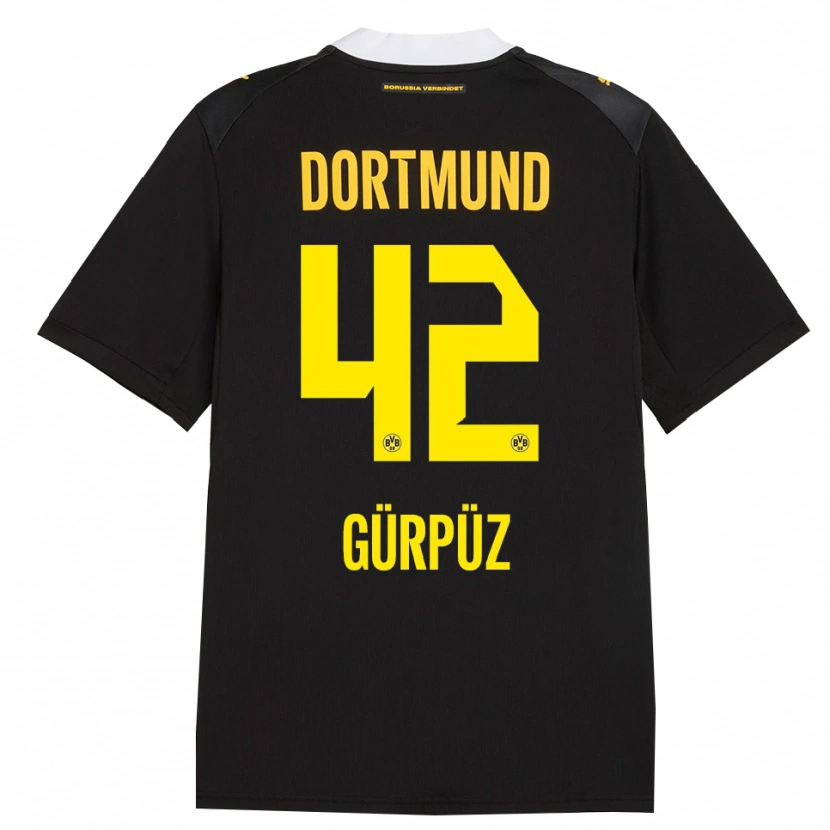 Danxen Kinder Goktan Gurpuz #42 Schwarz Rot Gelb Auswärtstrikot Trikot 2026/27 T-Shirt Schweiz