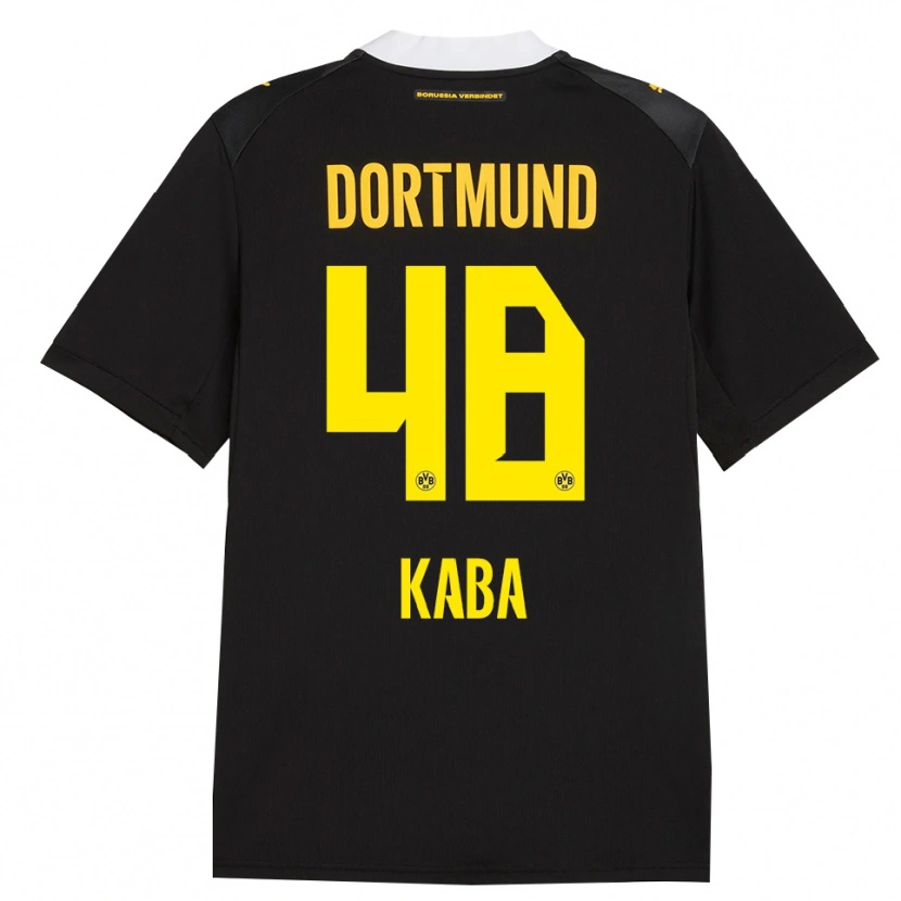 Danxen Kinder Mussa Kaba #48 Schwarz Rot Gelb Auswärtstrikot Trikot 2026/27 T-Shirt Schweiz