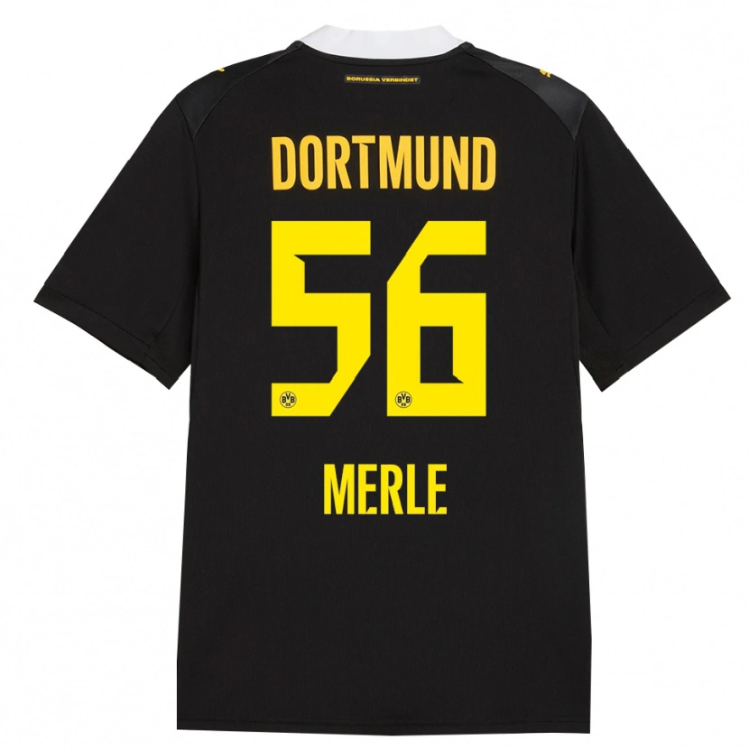 Danxen Kinder Albers Merle #56 Schwarz Rot Gelb Auswärtstrikot Trikot 2026/27 T-Shirt Schweiz