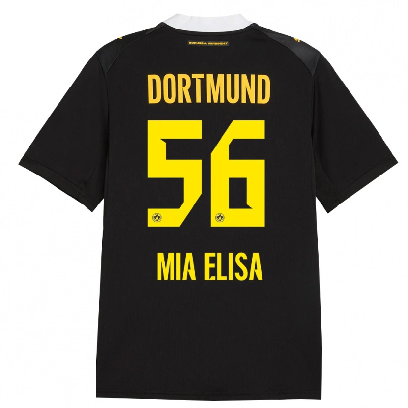 Danxen Kinder Bomnuter Mia Elisa #56 Schwarz Rot Gelb Auswärtstrikot Trikot 2026/27 T-Shirt Schweiz