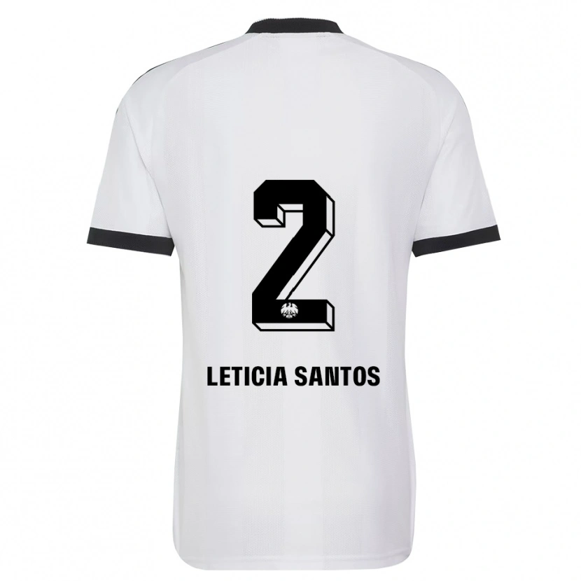 Danxen Kinder Letícia Santos De Oliveira #2 Schwarz Weiß Auswärtstrikot Trikot 2026/27 T-Shirt Schweiz